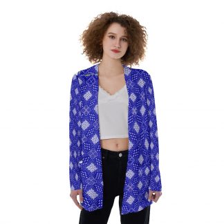 All-Over Print Women's Patch Pocket Cardigan